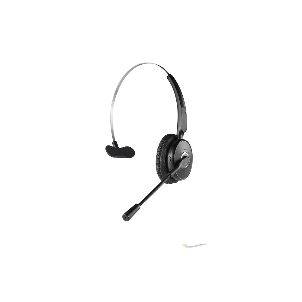 happyset Office - Bluetooth Headset mit Bügel für Videokonferenz Telefonieren Online-Seminare Handy