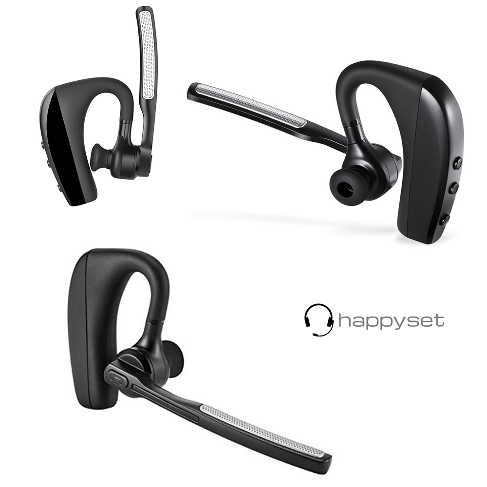 happyset - Business Bluetooth Headset mit Mikrofon universal für Android Huawei P40 P30 Samsung Galaxy S20 S10 iPhone
